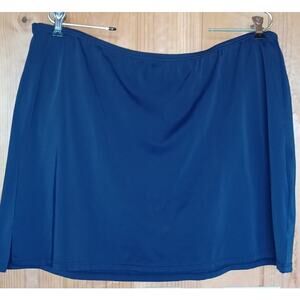 New QVC It Figures Hip Hider Swim Suit Skirt Women's 20W Navy Blue